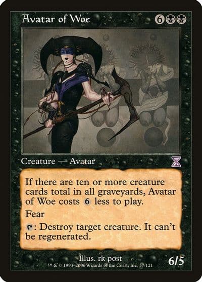 Avatar of Woe Timeshifted Magic card