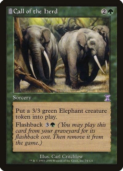 Call of the Herd Timeshifted Magic card