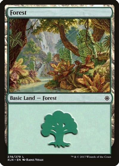 Forest 278 Ixalan Magic card