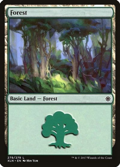 Forest 279 Ixalan Magic card