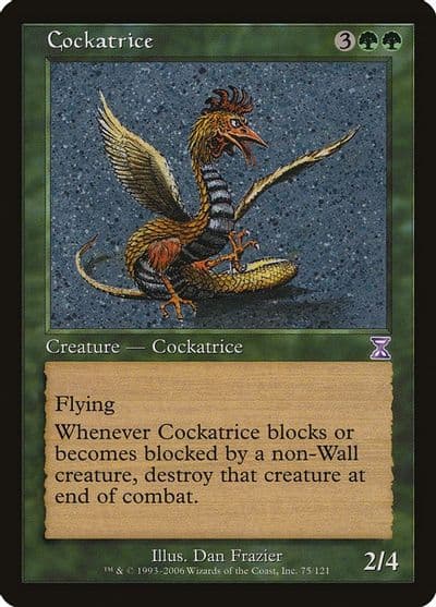 Cockatrice Timeshifted Magic card