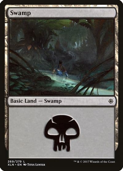 Swamp 269 Ixalan Magic card
