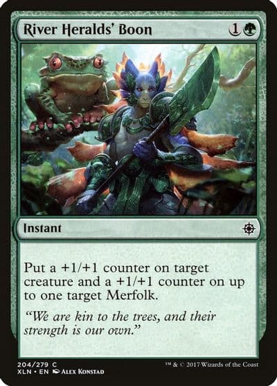 River Heralds Boon Ixalan Magic card