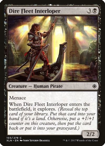 Dire Fleet Interloper Ixalan Magic card