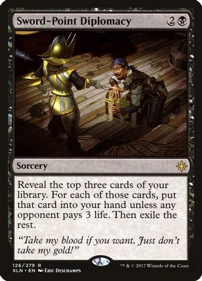 Sword Point Diplomacy Ixalan Magic card