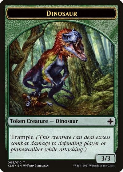 Dinosaur Token Ixalan Magic card