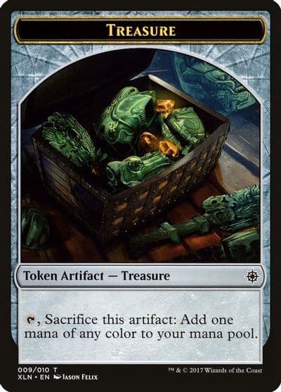 Treasure Token 009 Ixalan Magic card