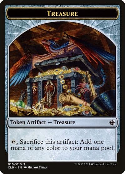 Treasure Token 010 Ixalan Magic card