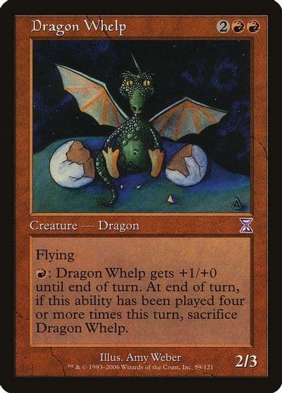 Dragon Whelp Timeshifted Magic card