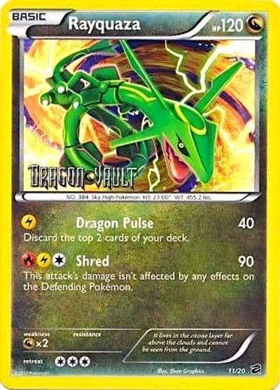 Rayquaza (Dragon Vault) Blister Exclusives Pokemon card