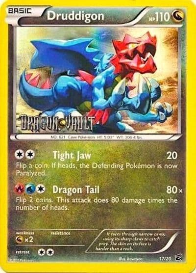Druddigon (Dragon Vault) Blister Exclusives Pokemon card