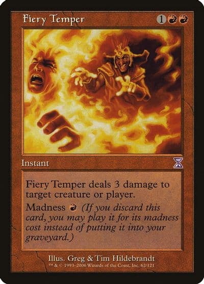 Fiery Temper Timeshifted Magic card
