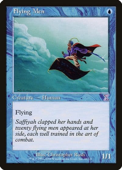 Flying Men Timeshifted Magic card