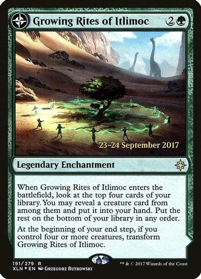 Growing Rites of Itlimoc XLN Prerelease Cards Magic card