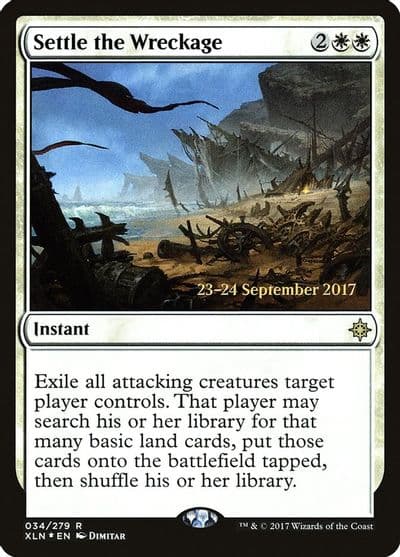 Settle the Wreckage Prerelease Cards Magic card