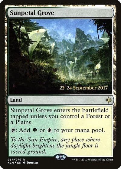 Sunpetal Grove Prerelease Cards Magic card
