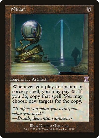 Mirari Timeshifted Magic card