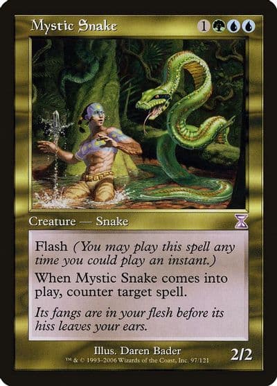 Mystic Snake Timeshifted Magic card
