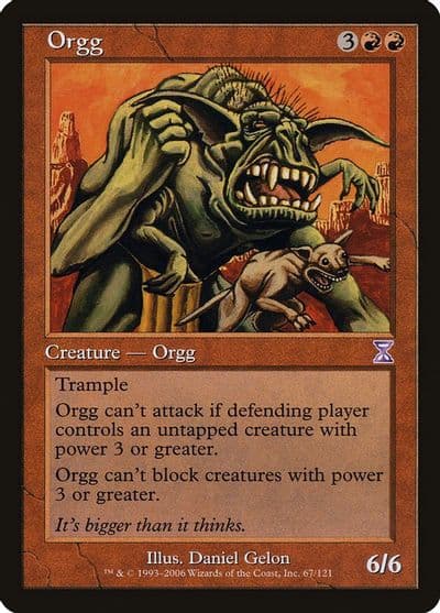 Orgg Timeshifted Magic card