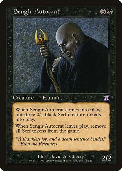 Sengir Autocrat Timeshifted Magic card