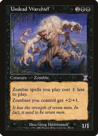 Undead Warchief Timeshifted Magic card