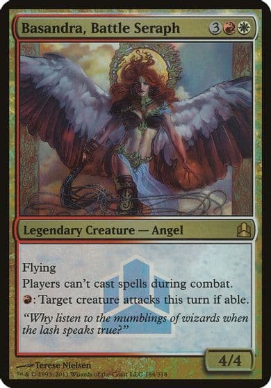 Basandra Battle Seraph Commander Launch Promo Oversize Cards Magic card