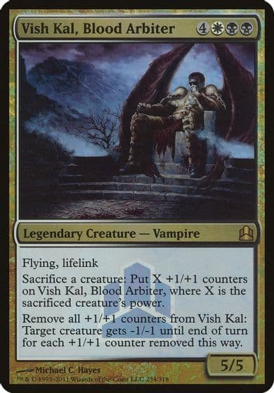 Vish Kal Blood Arbiter Commander Launch Promo Oversize Cards Magic card