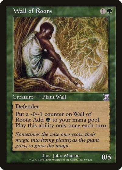 Wall of Roots Timeshifted Magic card