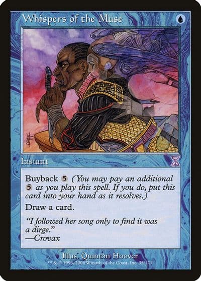 Whispers of the Muse Timeshifted Magic card