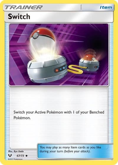 Switch Shining Legends Pokemon card
