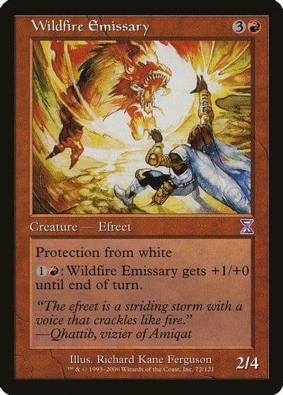 Wildfire Emissary Timeshifted Magic card