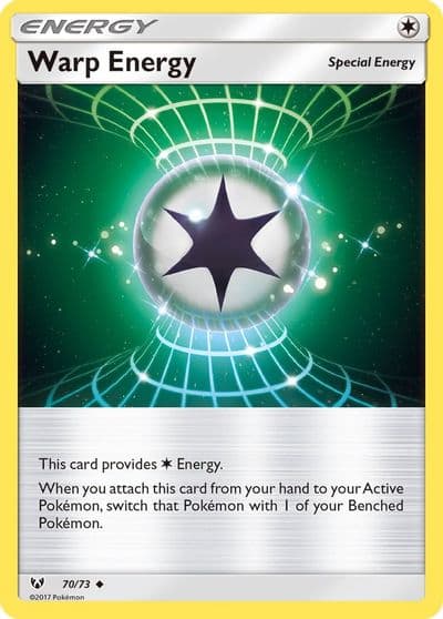 Warp Energy Shining Legends Pokemon card