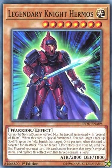 Legendary Knight Hermos Legendary Dragon Decks Yu-Gi-Oh! card