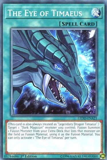 The Eye of Timaeus Legendary Dragon Decks Yu-Gi-Oh! card