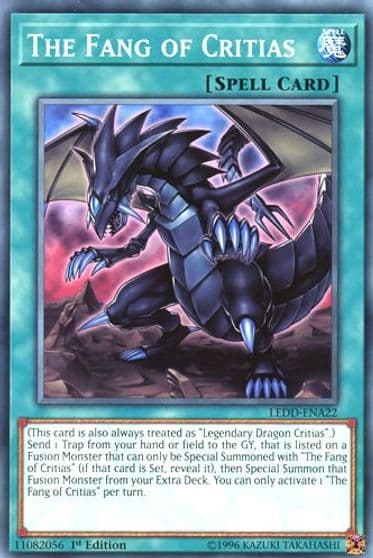The Fang of Critias Legendary Dragon Decks Yu-Gi-Oh! card