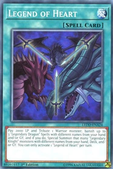 Legend of Heart Legendary Dragon Decks Yu-Gi-Oh! card