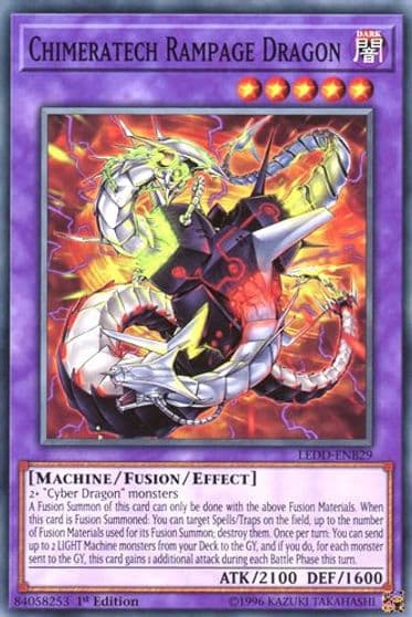 Chimeratech Rampage Dragon Legendary Dragon Decks Yu-Gi-Oh! card