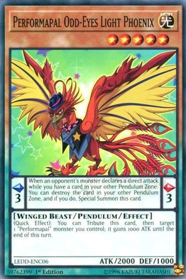 Performapal Odd Eyes Light Phoenix Legendary Dragon Decks Yu-Gi-Oh! card