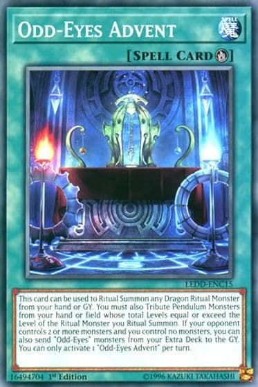 Odd Eyes Advent Legendary Dragon Decks Yu-Gi-Oh! card