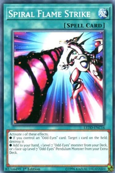 Spiral Flame Strike Legendary Dragon Decks Yu-Gi-Oh! card
