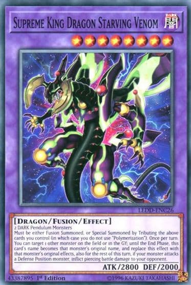 Supreme King Dragon Starving Venom Legendary Dragon Decks Yu-Gi-Oh! card