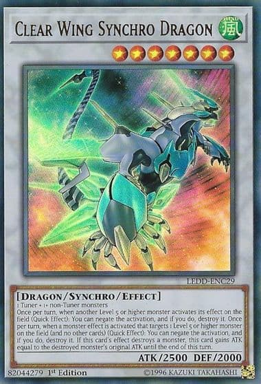 Clear Wing Synchro Dragon Legendary Dragon Decks Yu-Gi-Oh! card
