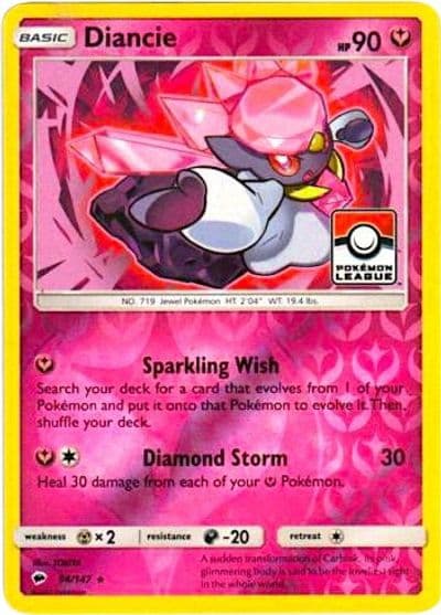 Diancie (Pokemon League) League & Championship Cards Pokemon card