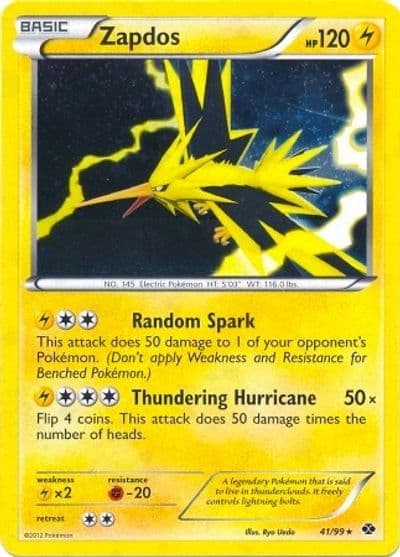 Zapdos (Next Destinies) Blister Exclusives Pokemon card