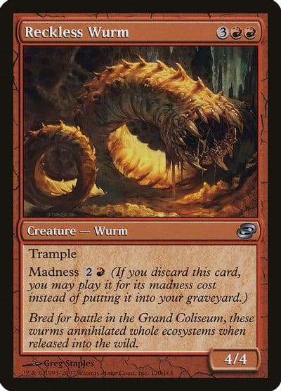 Reckless Wurm Planar Chaos Magic card