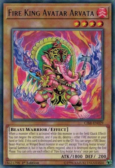 Fire King Avatar Arvata Circuit Break Yu-Gi-Oh! card