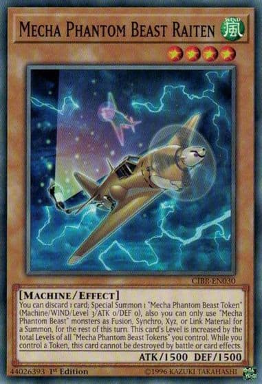Mecha Phantom Beast Raiten Circuit Break Yu-Gi-Oh! card