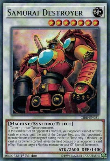 Samurai Destroyer Circuit Break Yu-Gi-Oh! card