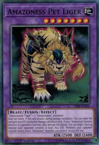 Amazoness Pet Liger Circuit Break Yu-Gi-Oh! card