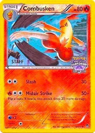 Combusken (Arena Cup Championships) [Staff] League & Championship Cards Pokemon card